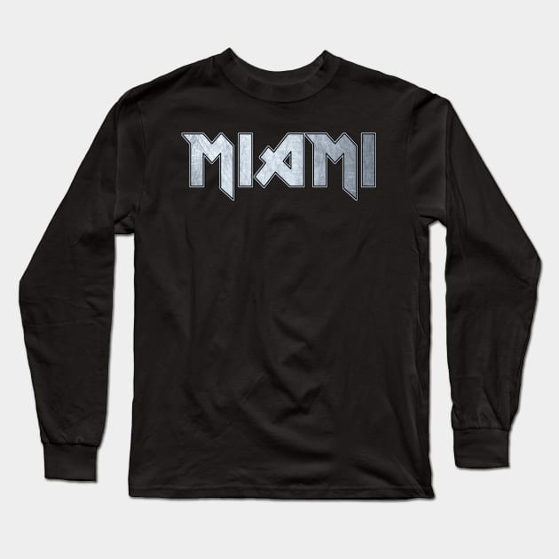 Miami FL Long Sleeve T-Shirt by KubikoBakhar